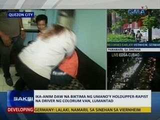 SAKSI: Ika-6 daw na biktima ng umano'y holdupper-rapist na driver ng colorum van, lumantad