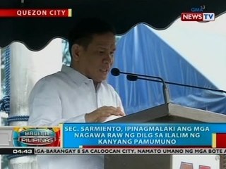 BP: Sec. Sarmiento, ipinagmalaki ang mga nagawa raw ng DILG sa ilalim ng kanyang pamumuno
