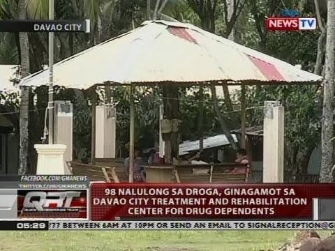 98 nalulong sa droga, ginagamot sa Davao City Treatment and Rehabilitation Center for Drug Dependent