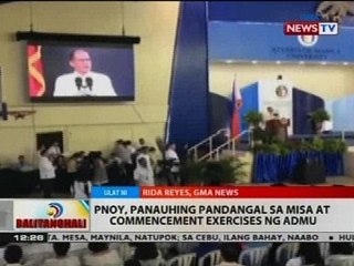 PNoy, panauhing pandangal sa misa at commencement exercises ng ADMU