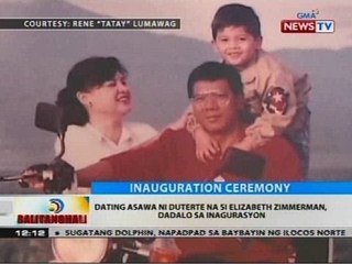 Dating asawa ni Duterte na si Elizabeth Zimmerman, dadalo sa inagurasyon