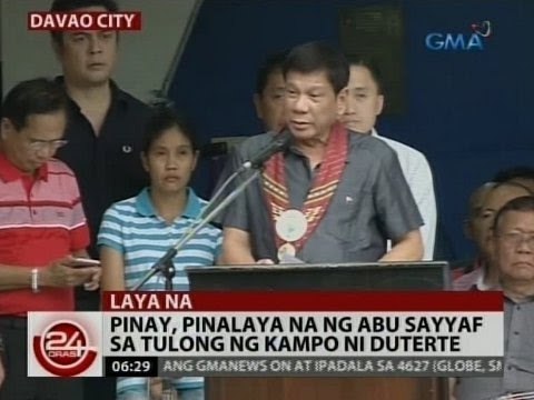 24 Oras: Pinay, pinalaya na ng Abu Sayyaf sa tulong ng kampo ni Duterte