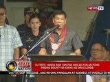 SONA: Duterte, handa raw tapatan ang milyun-milyong pisong bounty sa kanya ng drug lords