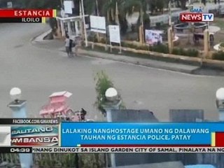 Lalaking nanghostage umano ng dalawang tauhan ng Estancia Police, patay