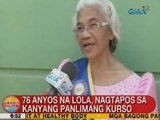 UB: 76 anyos na lola, nagtapos sa kanyang panlimang kurso sa Pangasinan