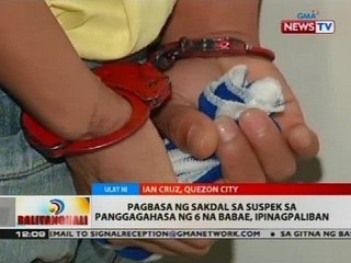 Pagbasa ng sakdal sa suspek sa panggagahasa ng 6 na babae, ipinagpaliban