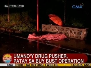 UB: Umano'y drug pusher, patay sa buy bust operation sa Tanay, Rizal
