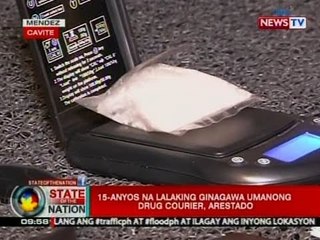 SONA: 15-anyos na lalaking ginagawa umanong drug courier, arestado
