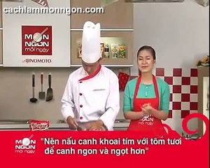 Cách làm món Canh khoai tím hột lựu