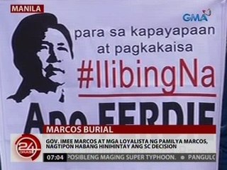 Gov. Imee Marcos at mga loyalista ng pamilya Marcos, nagtipon habang hinihintay ang SC decision