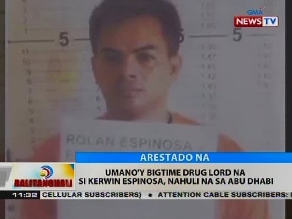 BT: Umano'y bigtime drug lord na si Kerwin Espinosa, nahuli sa Abu Dhabi