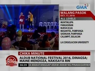24 Oras: AlDub National Festival 2016, dinagsa; Maine Mendoza, nakisaya rin