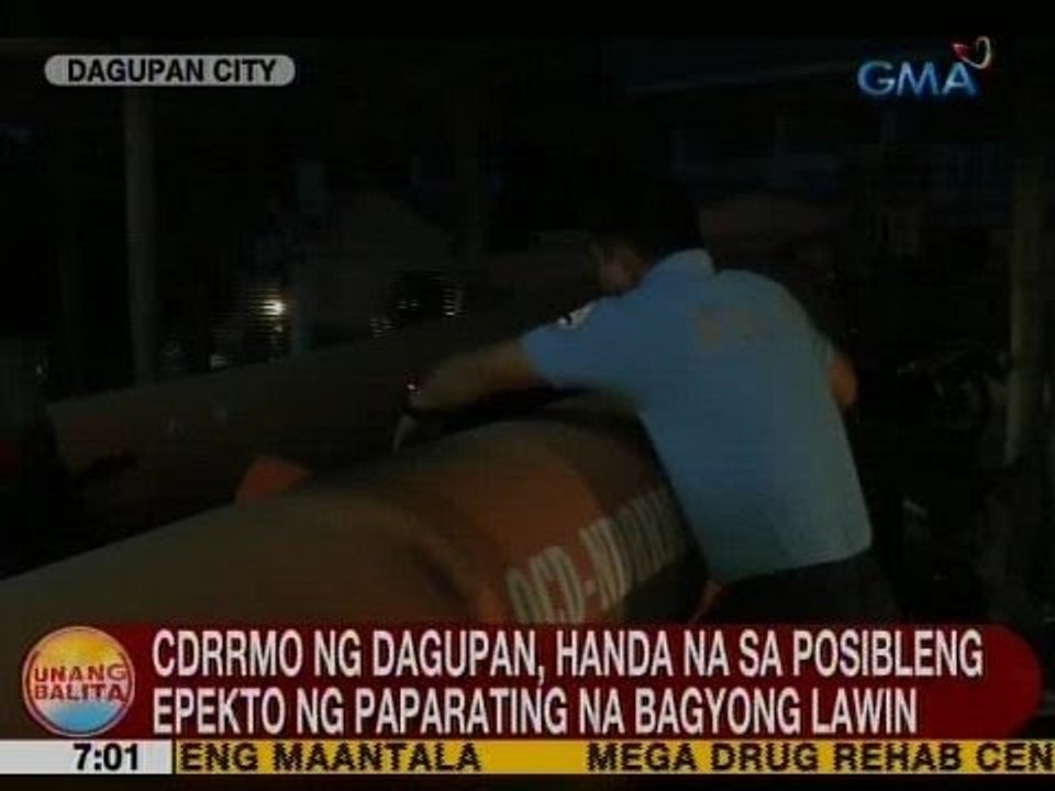 UB: CDRRMO ng Dagupan, handa na sa posibleng epekto ng paparating na Bagyong Lawin
