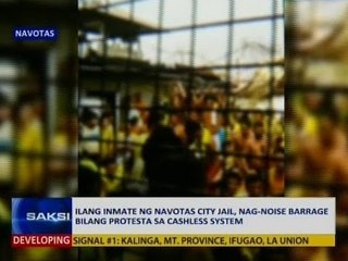 Saksi: Ilang inmate ng Navotas City Jail, nag-noise barrage bilang protesta sa cashless system