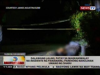 Dalawang lalaki, patay sa magkahiwalay na insidente ng pamamaril