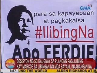 Desisyon ng SC kaugnay sa planong paglilibing kay Marcos sa Libingan ng mga Bayani, inaabangan na