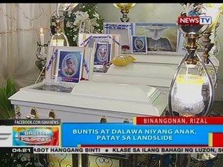 BP: Buntis at dalawa niyang anak, patay sa landslide