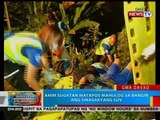 BP: Anim sugatan matapos mahulog sa bangin ang sinasakyang SUV