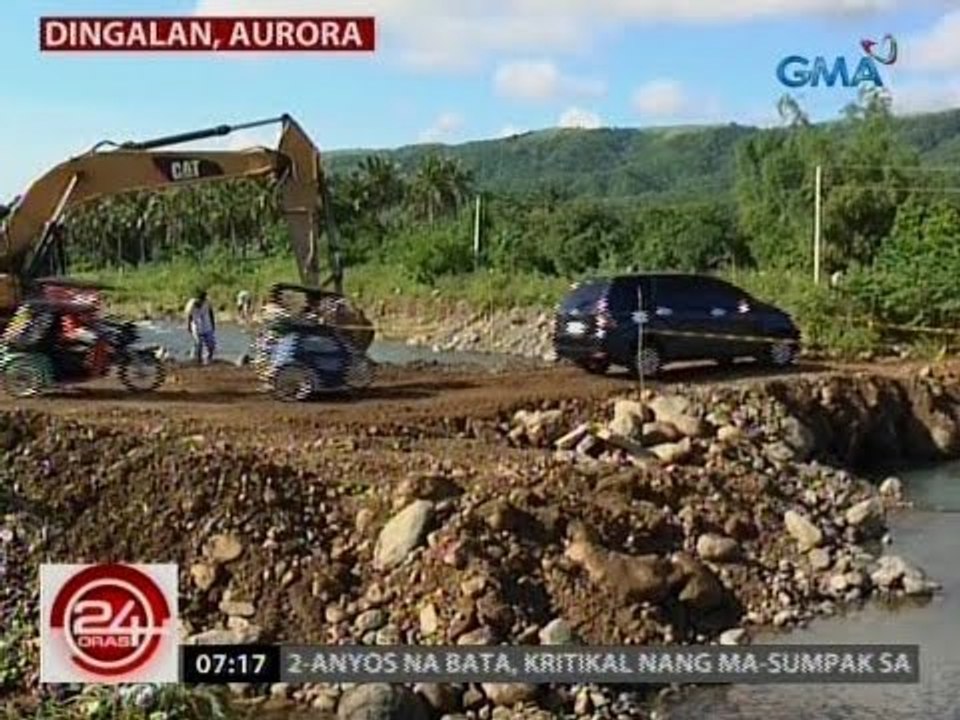 24 Oras: Alternate route na nasira ng Bagyong Karen, naayos na