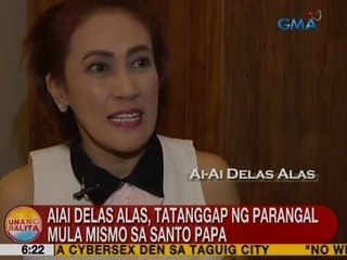 UB: AiAi Delas Alas, tatanggap ng parangal mula mismo sa Santo Papa