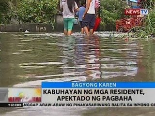 BT: Kabuhayan ng mga residente, apektado ng pagbaha