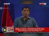 Pres. Duterte, naniniwala ring may extrajudicial killings pero 'di raw niya ipinag-utos ang mga ito