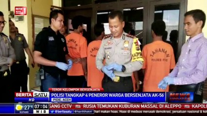 Polres Pidie Tangkap Empat Peneror Warga Bersenjata AK-56