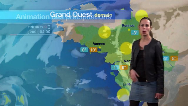 Prévisions météo pour la journée du jeudi 29 décembre