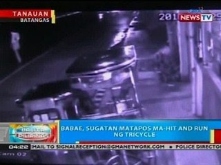 BP: Babae, sugatan matapos ma-hit and run ng tricycle