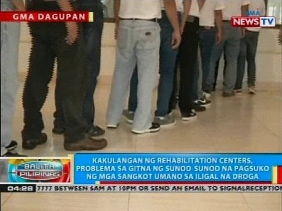 BP: Kakulangan ng rehabilitation centers, problema