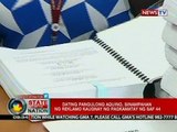SONA: Dating Pang. Aquino, sinampahan ng reklamo kaugnay ang pagkamatay ng SAF 44
