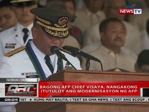 Bagong AFP chief Visaya, nangakong itutuloy ang modernisasyon ng AFP