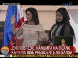 UB: Leni Robredo, nanumpa bilang ika-14 na bise presidente ng bansa