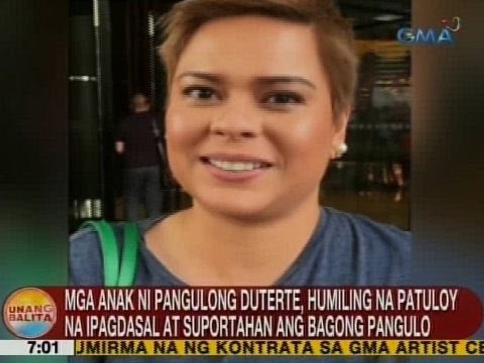 UB: Mga anak ni Duterte, humiling ng mga dasal at suporta para sa bagong pangulo