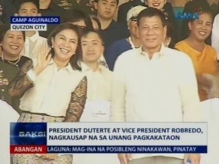SAKSI: Pres. Duterte at VP Robredo, nagkausap na sa unang pagkakataon