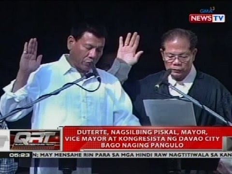 Duterte, nagsilbing piskal, mayor, vice mayor at kongresista ng Davao City bago naging pangulo