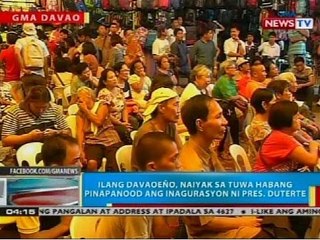 Ilang Davaoeño, naiyak sa tuwa habang pinapanood ang inagurasyon ni Pres. Duterte