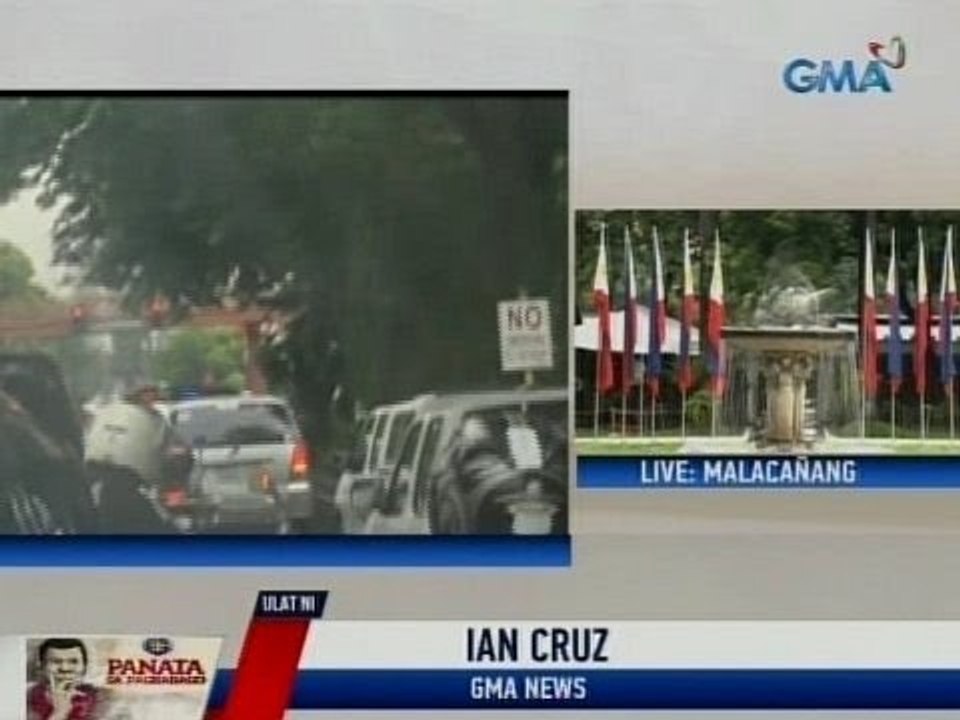 GMA: Convoy galing sa isang hotel sa Pasig, nakaalis na
