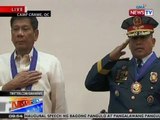NTG: Turn over ceremony para kay incoming PNP Chief Ronald Dela Rosa, pangungunahan ni Pres. Duterte