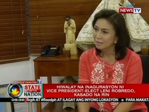 SONA: Hiwalay na inagurasyon ni Vice President-elect Leni Robredo, kasado na rin