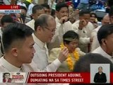 GMA: Outgoing President Benigno 'Noynoy' Aquino, dumating na sa Times Street, QC
