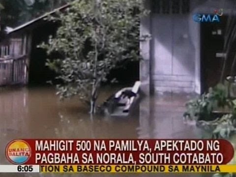 UB: Mahigit 500 na pamilya, apektado ng pagbaha sa Norala, South Cotabato