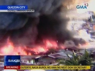 Saksi: 600 pamilya sa Brgy. Baesa, nasunugan; P3 milyong halaga ng ari-arian, naabo