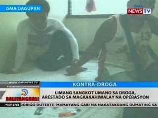 Limang sangkot umano sa droga, arestado sa magkakahiwalay na operasyon