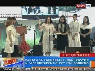 NTG: Panata sa Pagbabago: Inagurasyon ni Vice President-elect Leni Robredo