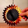 Reflective Wind Spinner: this one translates rotating motion into a repeating expanding (or shrinking) circle.