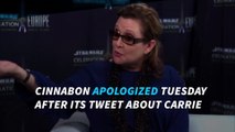Cinnabon deletes, apologizes for Carrie Fisher tweet after backlash