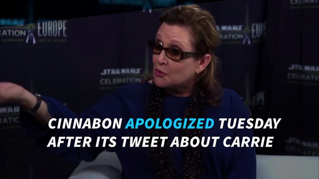 Cinnabon deletes, apologizes for Carrie Fisher tweet after backlash