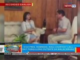 BP: VP Robredo, nag-courtesy call kay Pres. Duterte sa Malacañang