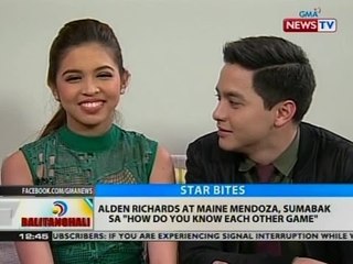 BT: Alden Richards at Maine Mendoza, sumabak sa "How do you know each other game"